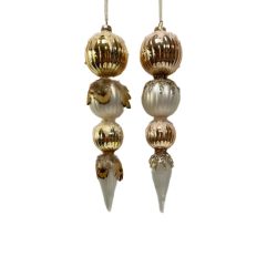 Karácsonyfadísz jégcsap 2 féle