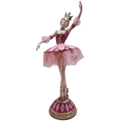 Balettos lány arany rózsaszín 30x21cm