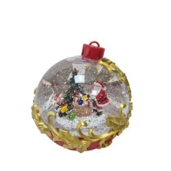 Karácsonyi hógömb ledes mikulás,hóember