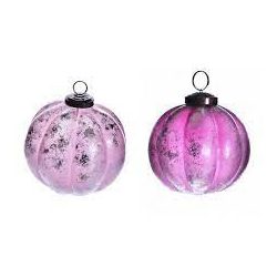 Gömb üveg pink 12cm