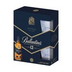 Ballentines whiskey 0,7l+2db pohár