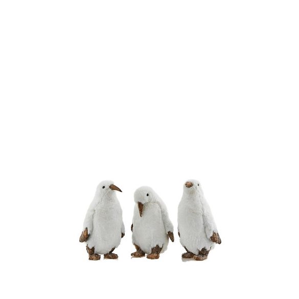 Pingvin fehér plüss 38cm 3 féle
