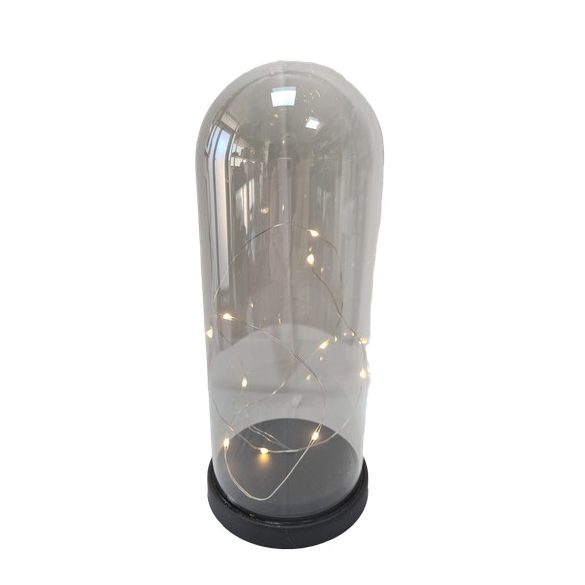 Lámpa led kúp alakú üveg 28x14cm