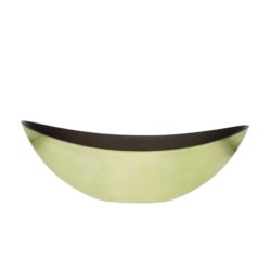 Csónak alakú kaspó zöld 39x12x13cm