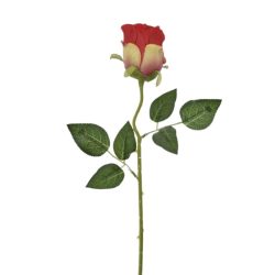 Selyemvirág rózsaszál piros