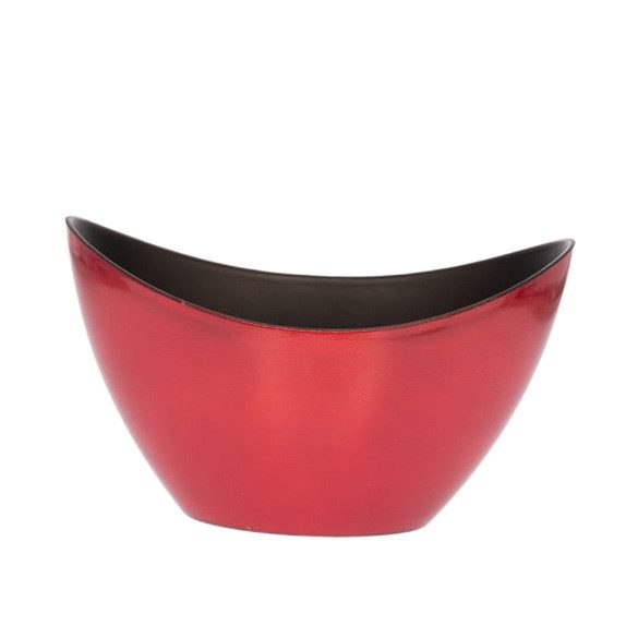 Csónak alakú kaspó piros 20x9x11,5cm