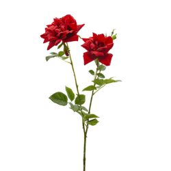 Rózsa selyem piros 90cm