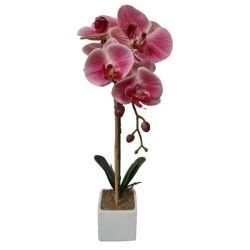 Selyemvirág orhidea 47cm rózsaszín