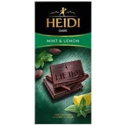 Heidi 80g dark mint&lemon