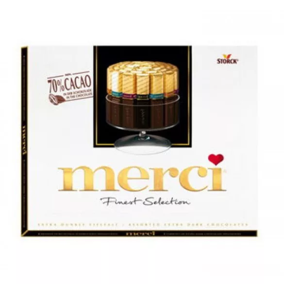 Merci 250g barna étcsokoládé válogatás