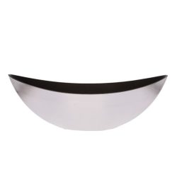 Kaspó csónak alakú 55x14x18cm ezüst