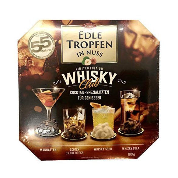 Trumpf Edle Tropfen whiskeyvel töltött csokoládék 100g