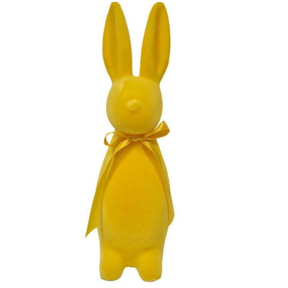 Plüss nyúl sárga 12x14x40cm