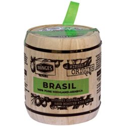 Minges Brasil szemes kávé 250g fahordós