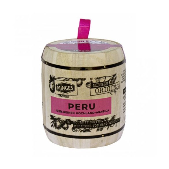 Mingers Peru szemes kávé 250g fadobozos