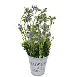 Művirág fém vödörben 2 féle