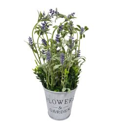 Művirág fém vödörben 2 féle