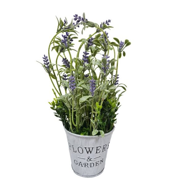 Művirág fém vödörben 2 féle