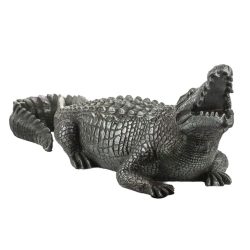 Krokodil figura kerámia 19x62x18cm