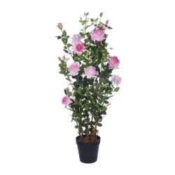 Selyemvirág rózsabokor pink 167cm