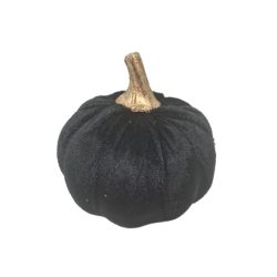 Tök bársony közepes fekete 9cm átmérő