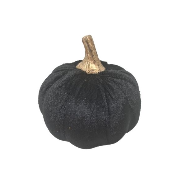 Tök bársony közepes fekete 9cm átmérő