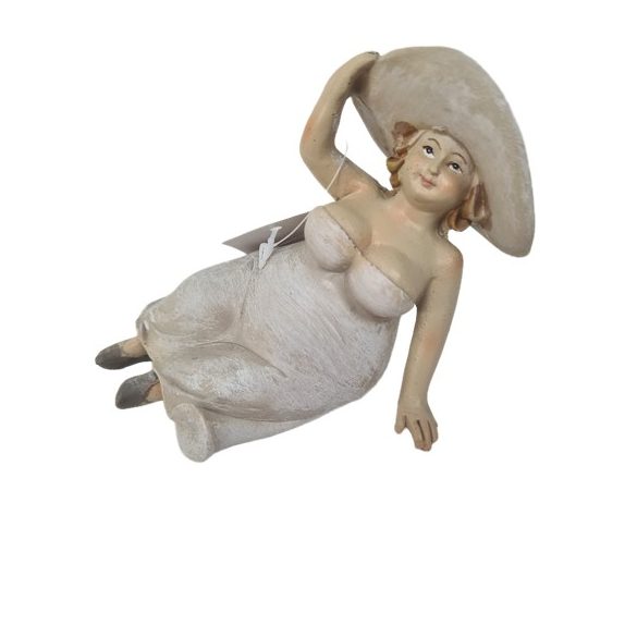 Hölgy figura poly fekvő 11cm 2 féle