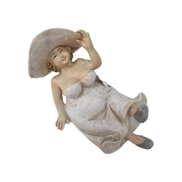 Hölgy figura poly fekvő 11cm 2 féle