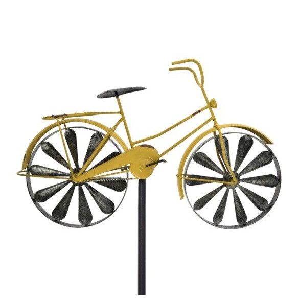 Szélforgó fém bicikli 48x7x160cm