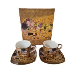 Klimt kávés szett 2+2db-os arany színű