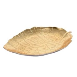 Tálca levél alakú műanyag 39x27x4,5cm