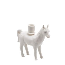 Gyertyatartó ló porcelán 18cm