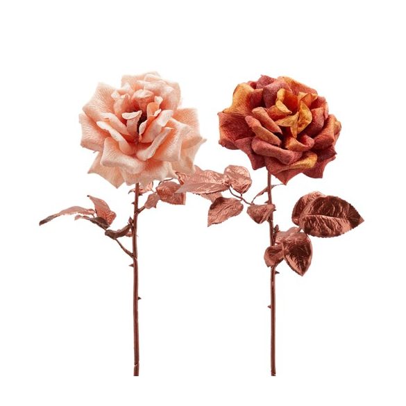 Rózsa bársony 55cm 2 féle szín