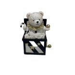 Karácsonyi figura fekete,fehér dobozban