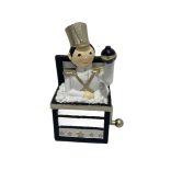 Karácsonyi figura fekete,fehér dobozban