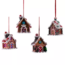 Mézeskalács házikó led-es több féle 8cm/db
