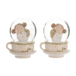 Rázógömb csészében angyal poly 6,5cm