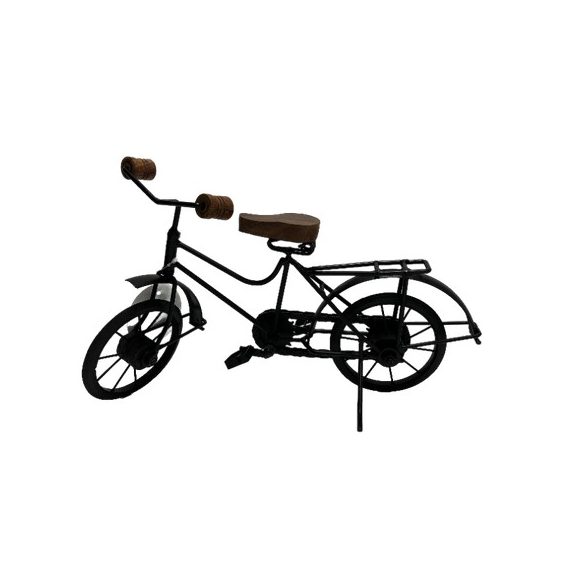 Bicikli dekor fekete,arany fém 37x21 cm 2 féle