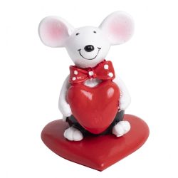 Egér szíven szívvel 7cm