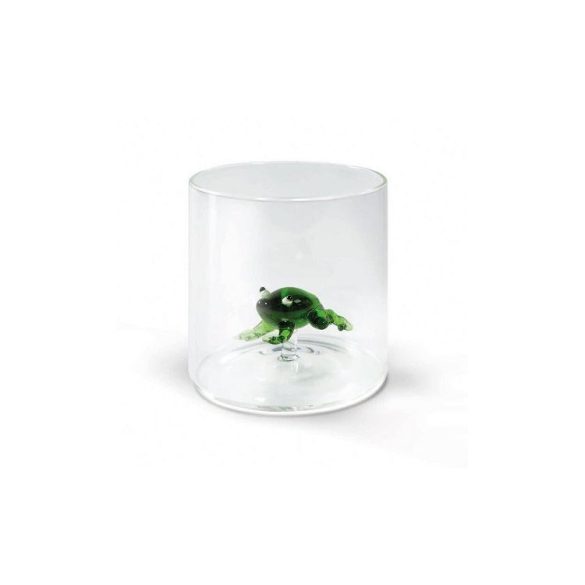 Üveg pohár üveg békával 250ml