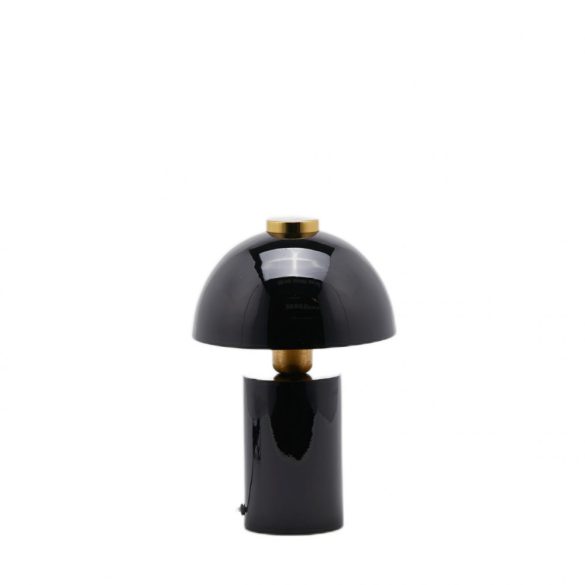 Asztali lámpa fényes fekete 32x21cm