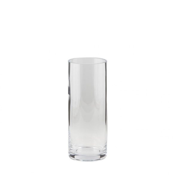 Üveg váza 25x10cm