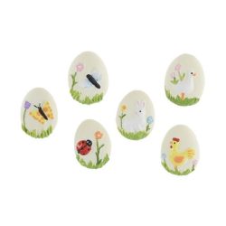 Tojás díszített öntapadós poly 3cm