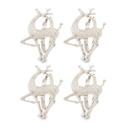 Szarvasos szalvétagyűrű ezüst 4db-os