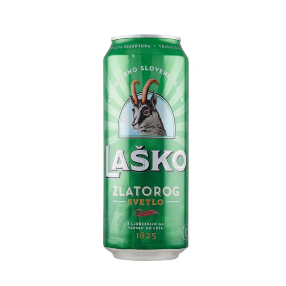 Lasko Zlatorog sör 4,9% doboz 0,5L