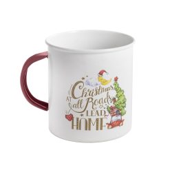 Yala bádog bögre Home 10cm