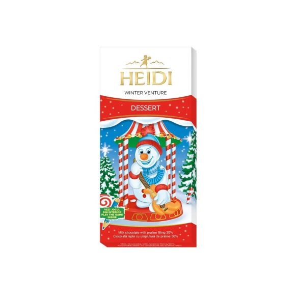 Heidi winter venture tejcsokoládé pralinékrém töltelékkel  90g