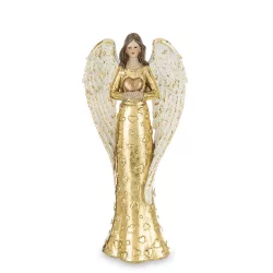 Angyal álló arany 28cm