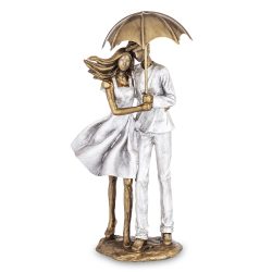 Szerelmes pár esernyővel álló 30cm
