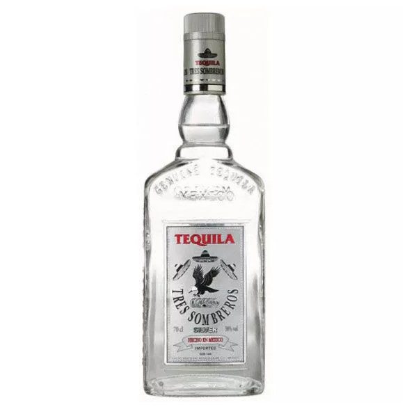 Tres Sombreros tequila silver 0,7L